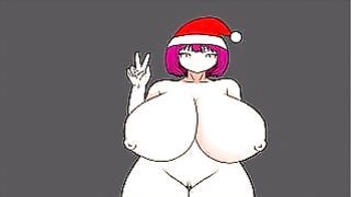 Hentai Merry Christmas Speed Painting 27 Big Boobs