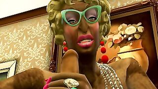 Grandmother Treat 1 – Posh Grannies Sucking Young Cocks – Sims 4