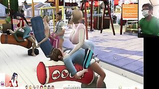 The Sims 4:6 People On The Boxing Sandbag Psycho Fuck