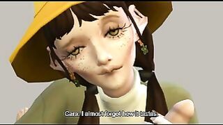 Nerd Guy Gets Sucked By His Girlfriend Cara & Franz