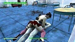 Brothel With Glass Windows. The Work Of Prostitutes In Fallout 4 Porno Game, Lesbian Strapon