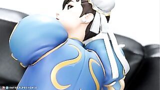 Chun-Li POV Anal Creampie