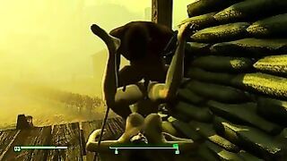 Black Pensioner Made A Girl Pregnant Fallout, Porno Game 3D