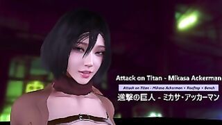 Attack On Titan – Mikasa Ackerman Rooftop Bench – Lite Version