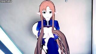 Yuuki Asuna Sword Art Online Feet Hentai POV