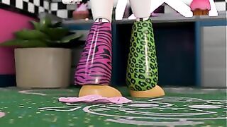 Chica Gets Pounded On Desk