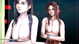 MMD Berry Good – Mellow Mellow Striptease Tifa Lockhart Aerith Final Fantasy 7 Remake