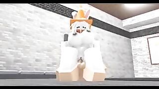 Slutty Roblox Bunny Girl Sneaks In Boy’s Locker Room Then Gets Fucked