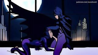Catwoman Gets Fucked By Batman In Multiple Positions Ends In Facial
