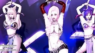 MMD Hyuna – Rolldeep Ahri Kaisa Seraphine League Of Legends Kda Sexy Kpop Dance 17,842 Viewsa