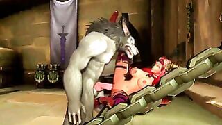 An Elf Redhead In A Werewolf’s Cell Warcraft Hentai Parody