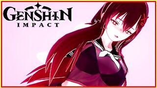 Genshin Impact – Hu Tao Is Greeted With Her School Uniform