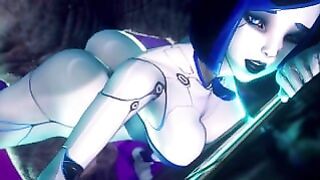 Sexy Robot Girl Teases Her Pussy And Takes A Big Fat Alien Cock Subverse
