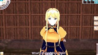 3D/Anime/Hentai, Sword Art Online Alicization: Alice Zuberg Getting Fucked Outside !!!