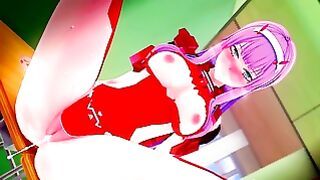Intense Sex With Zero Two Darling In The Franxx Hentai