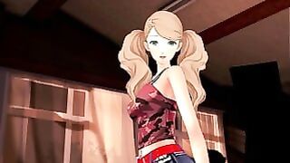 Persona Futanari Selfcest – Ann Takamaki Creampie And Cumshot