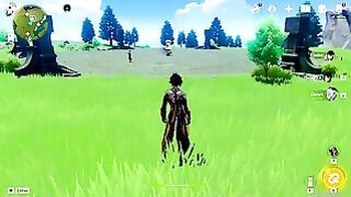 Playing Genshin Impact With My Master While He Controls My Vibrator