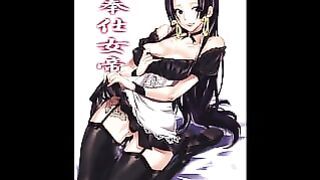 One Piece – Boa Hancock Become Hot Maid / Doggy Style / Blowjob / Cum Inside Pussy