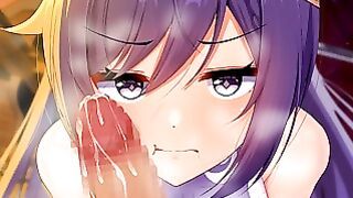 Genshin Gacha Gangbang – It’s Not Like Keqing Wants To Fuck Or Anything…baka.