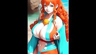Try To Not Cum With Nami Compilation
