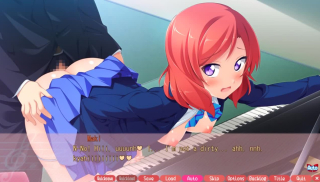 Cute redhead anime teen gets bent over and fucked in the school music room