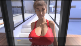 Busty housewife strokes your dick until you shoot a big load - game walkthrough