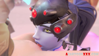 Overwatch pussy licking and footjob sex compilation
