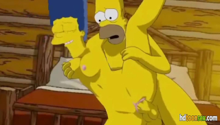 Cartoon XXX Scene with Homer Fucking Marge from The Simpsons Movie