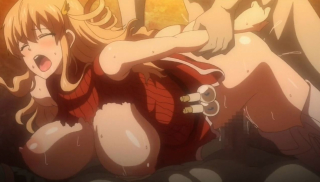 Busty blonde gets her cunt spread by crazy hentai tentacles