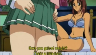 Sexy Horny Anime Babe in Finger Action of Her Ass