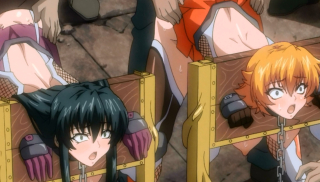 Hentai Hot Teen Chicks Get Chained Up and Fucked Roughly From Back