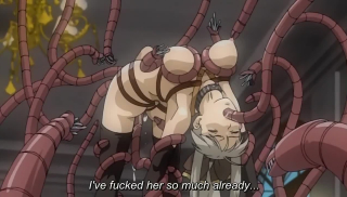 Evil king sprouts tentacles and fucks hot hentai princess