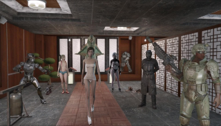Fallout 4 softcore fashion show in sexy lingerie