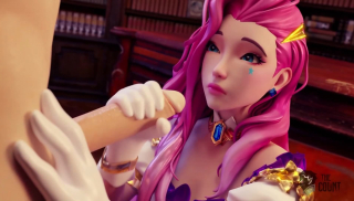 Seraphine from League of Legends Gets 3 Mouthfuls Of Cum