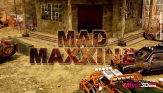 Mad Maxxine - 3D Futanari Animation threesome outdoors